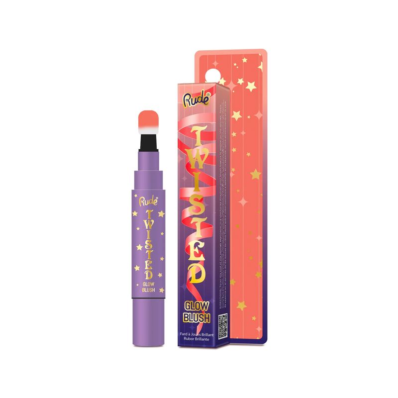 RUDE COSMETICS - Rubor Líquido Twisted Glow  Blush Terracota.