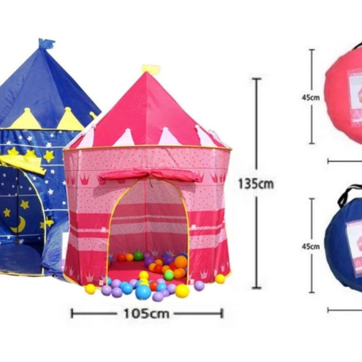 GENERICO - Castillo Carpa Para Niños Y Niñas Infantil Rosado
