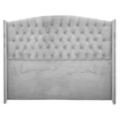 WALTHER - Respaldo Greco king gris perla
