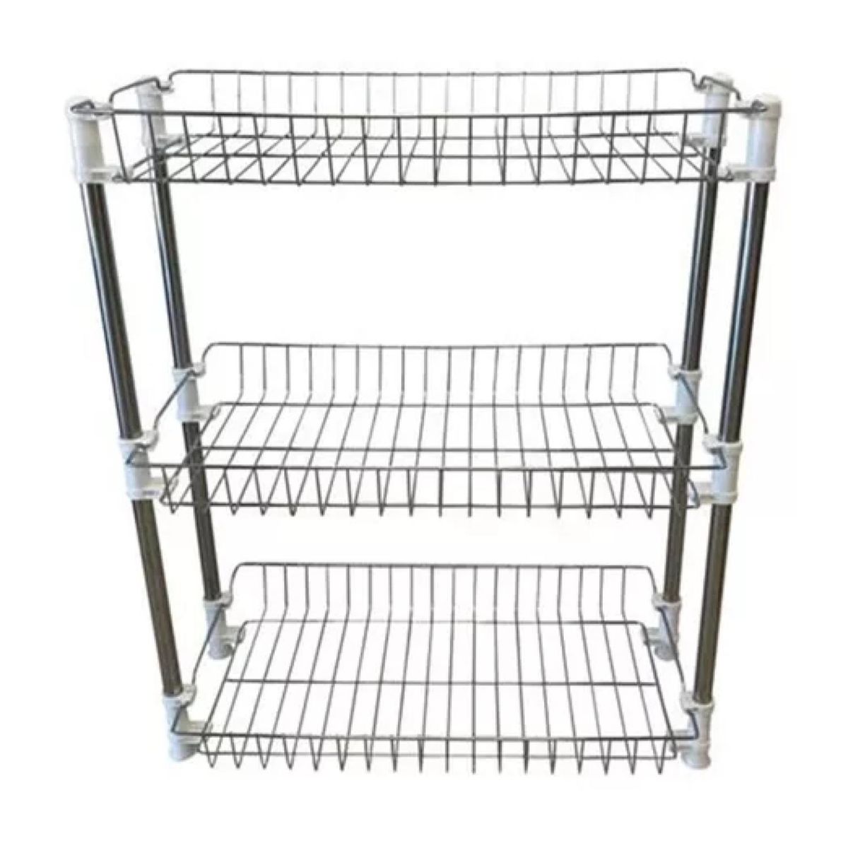 GENERICO - Estante Organizador 3 Niveles 48x26x54cm Metal