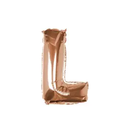 GENERICO - Globo Metalizado Letra "L" Oro Rosado 40 pulgadas