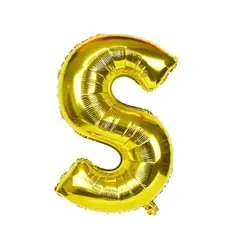 GENERICO - Globo Metalizado Letra "S" Dorado 40 Pulgadas
