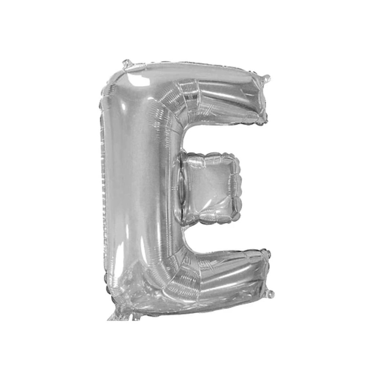 GENERICO - Globo Metalizado Letra "E" Plateado 40 pulgadas