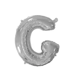 GENERICO - Globo Metalizado Letra "G" Plateado 40 pulgadas