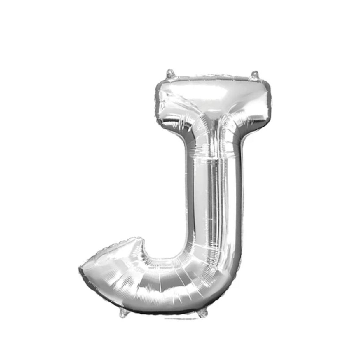 GENERICO - Globo Metalizado Letra "J" Plateado 40 Pulgadas