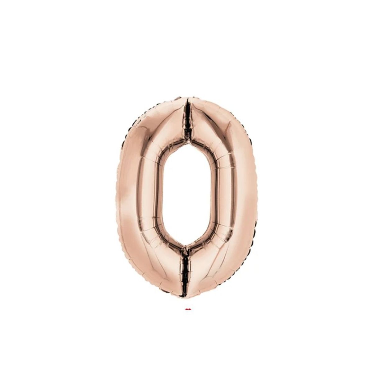 GENERICO - Globo Metalizado Numero "0" Oro Rosado 16 pulgadas