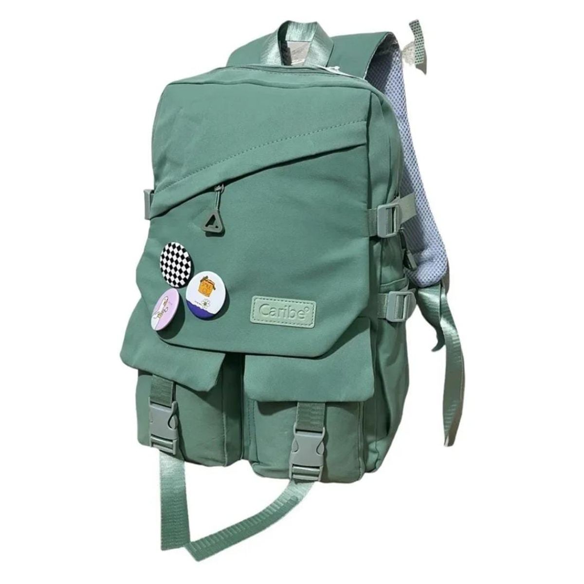 GENERICO - MOCHILA URBANA JUVENIL CON INSIGNIAS