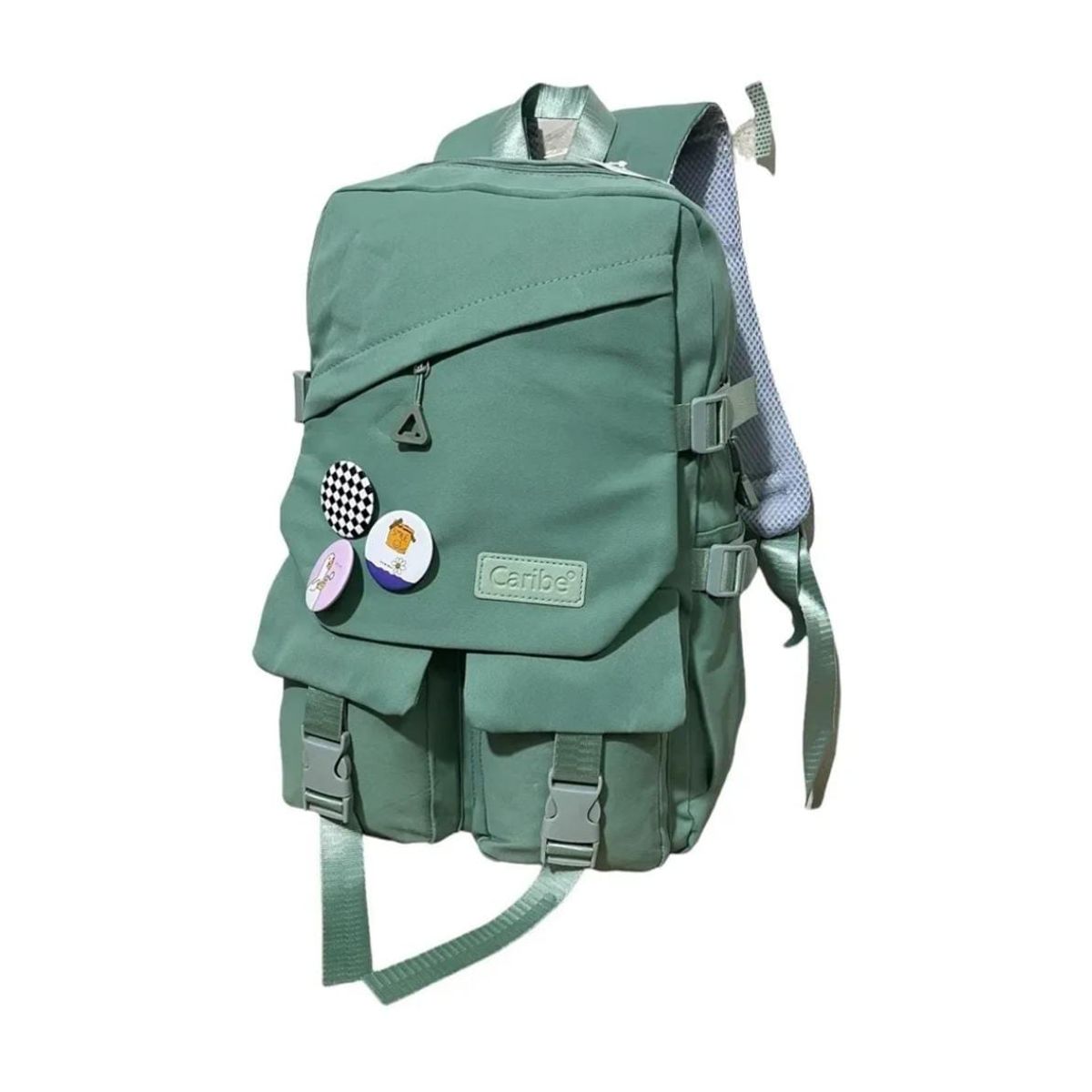 GENERICO - MOCHILA URBANA JUVENIL CON INSIGNIAS