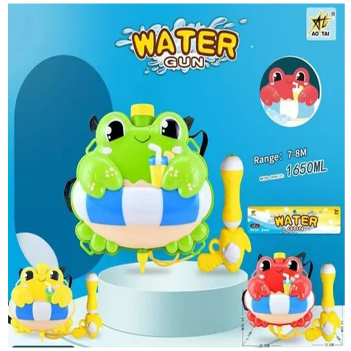 GENERICO - Pistola Agua Con Mochila Lanza Agua Juguetes Verano Piscina