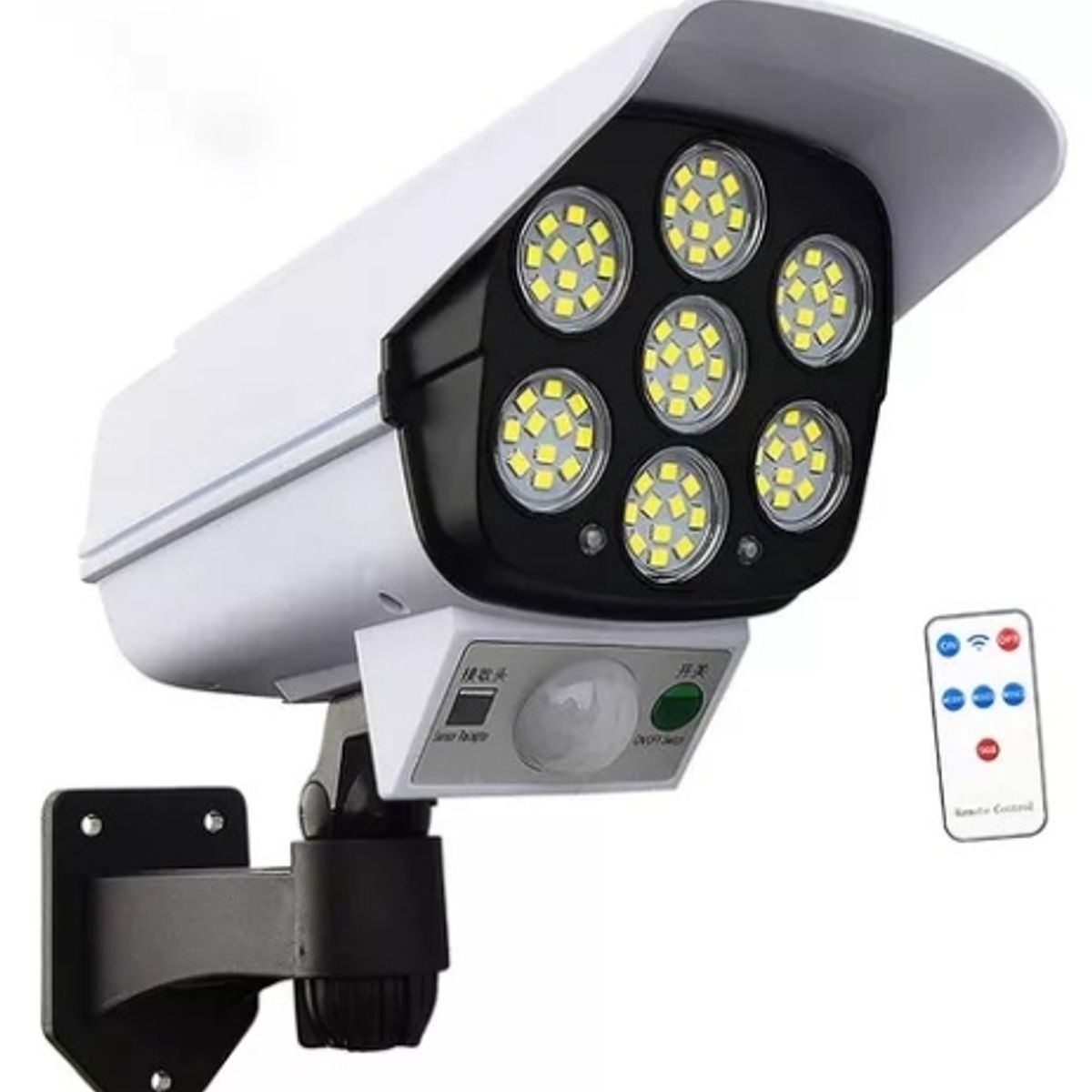 GENERICO - Camara foco de led solar con sensor de movimiento