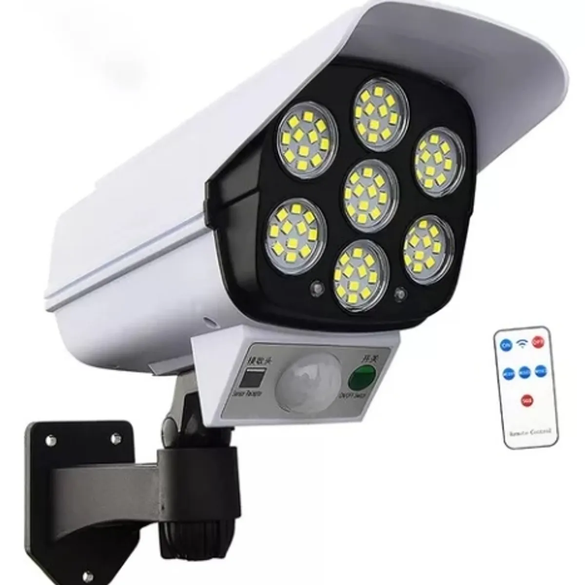 GENERICO - Camara foco de led solar con sensor de movimiento