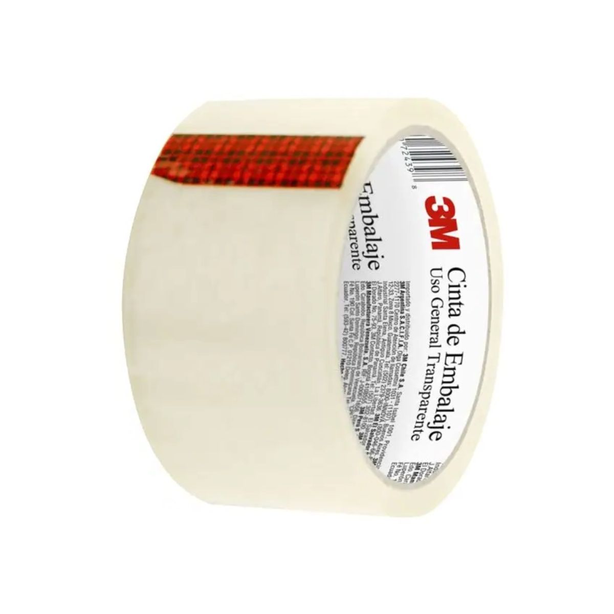 3M - Cinta De Embalaje Huincha Transparente 48mmx 40 Yd 3m