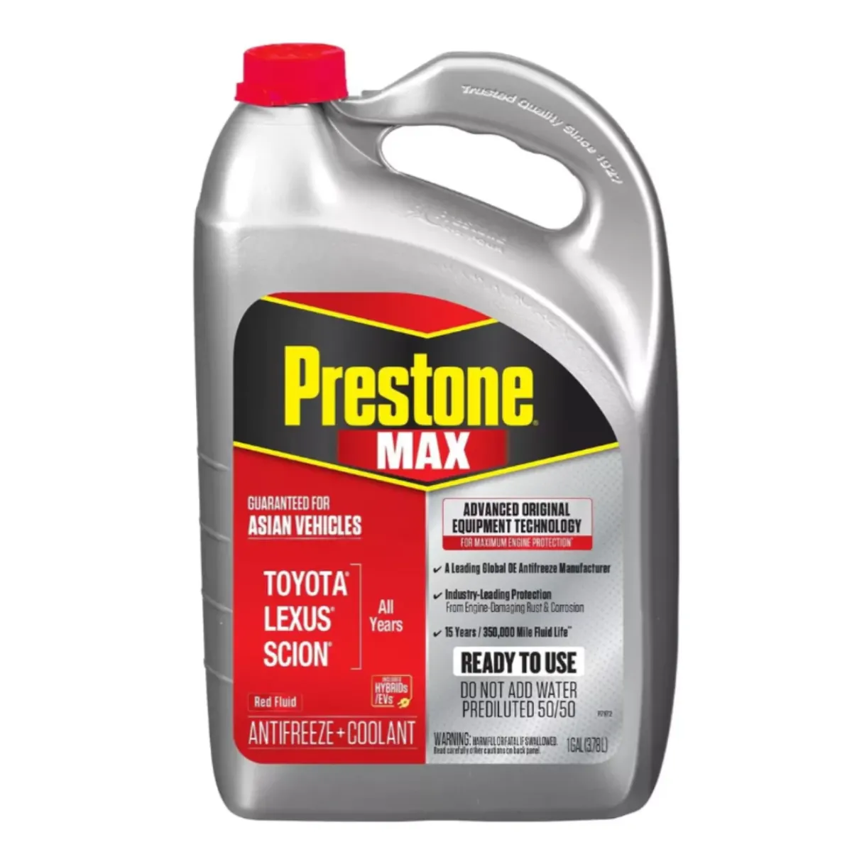 PRESTONE - Refrigerante Y Anticongelante 50/50 Prestone Rojo 1 Gal