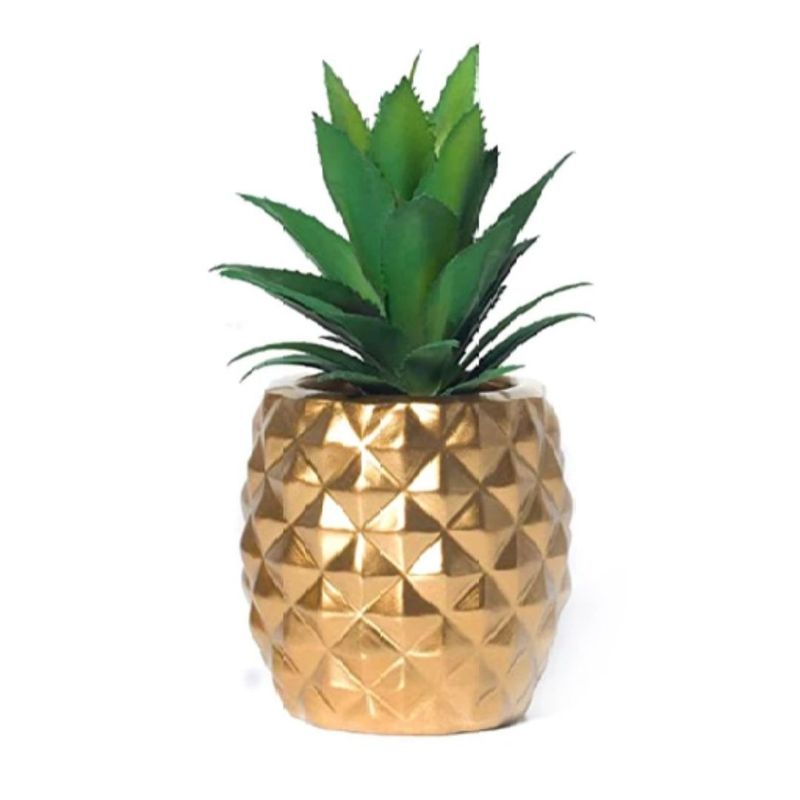 GENERICO - Suculenta Artificial Macetero De Piña