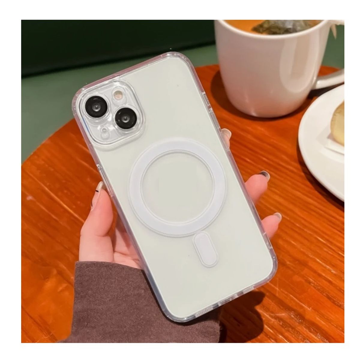 GENERICO - Carcasa Transparente Magsafe Para iPhone 13-14 Normal