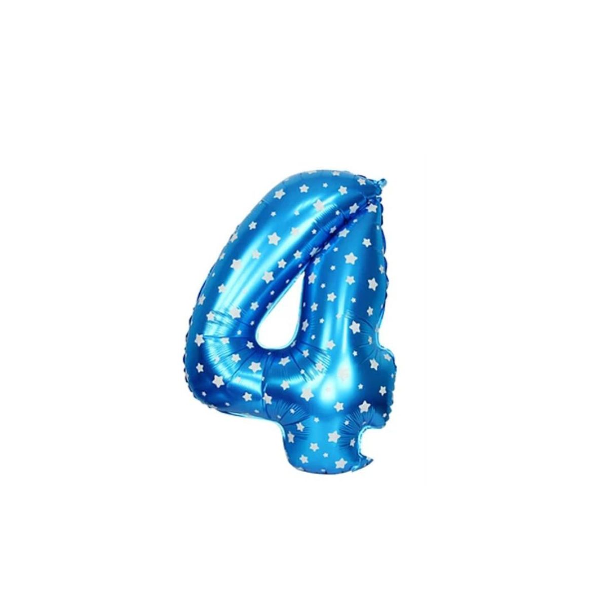 GENERICO - Globo Metalizado Numero "4" Azul 16 pulgadas