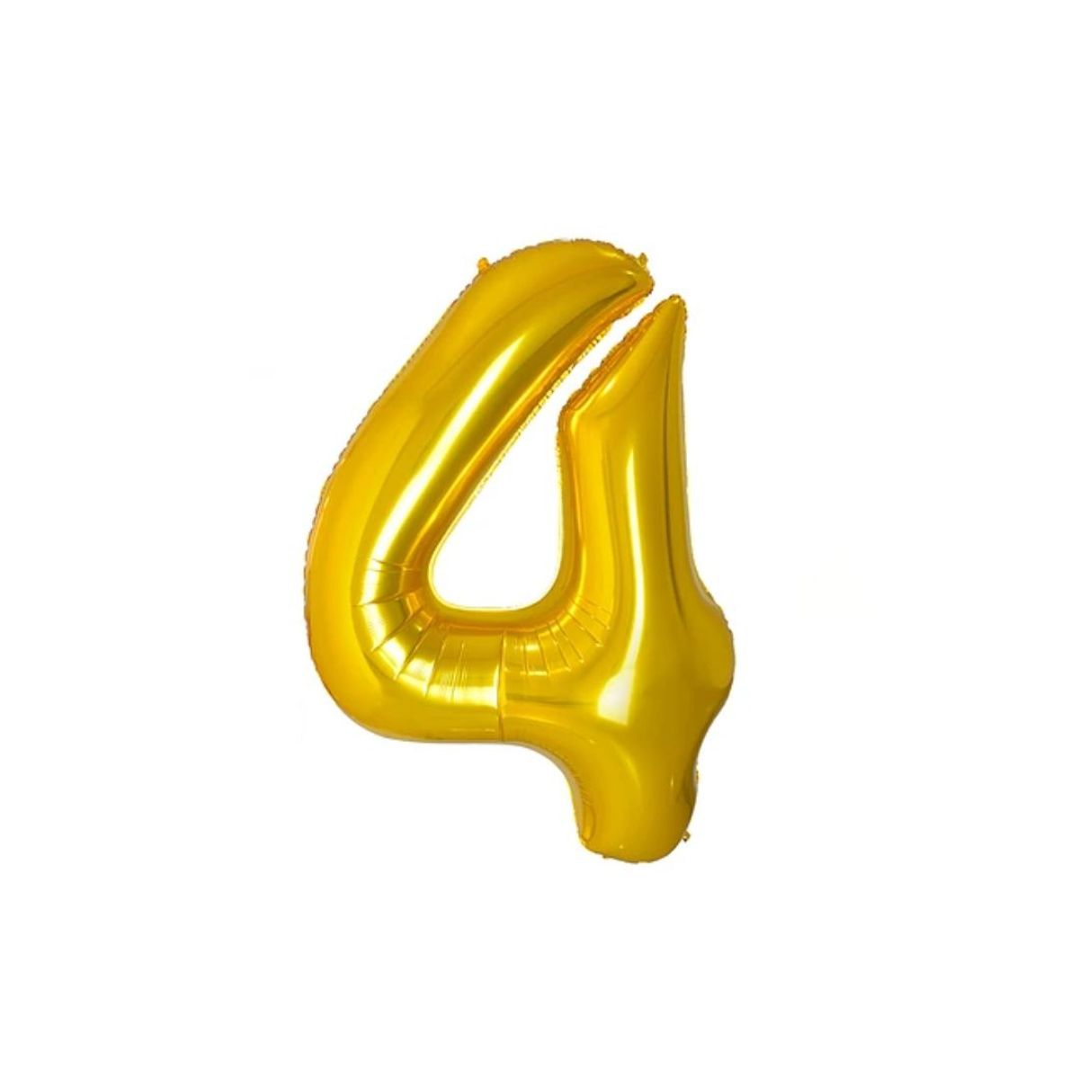 GENERICO - Globo Metalizado Numero "4" Dorado 30 Pulgadas