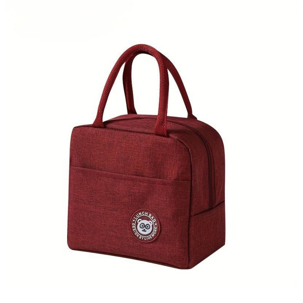 GENERICO - Lonchera Térmica Roja Almuerzo Escolar Trabajo Lonch Bag