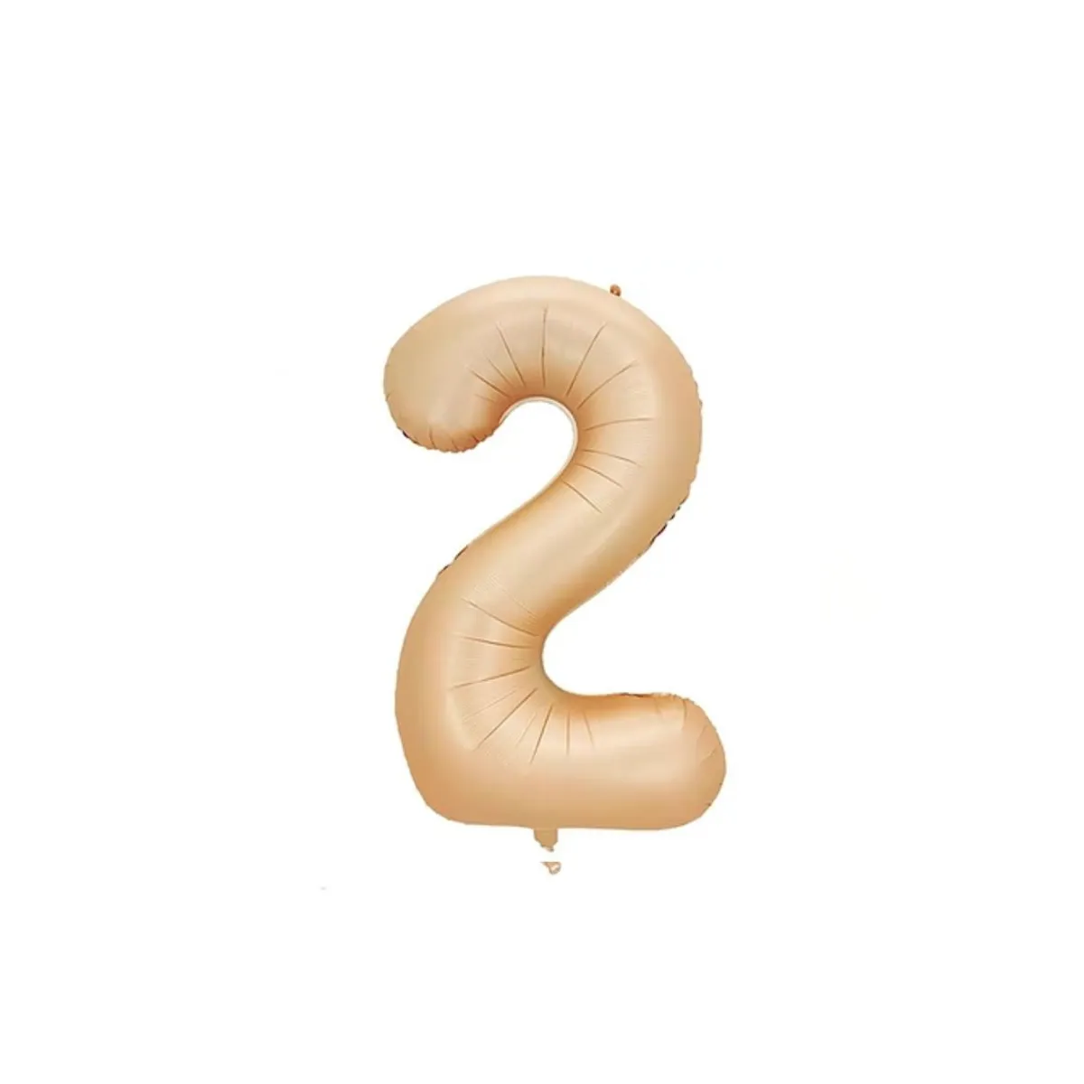 GENERICO - Globo Metalizado Numero "2" Oro Rosa 32 pulgadas