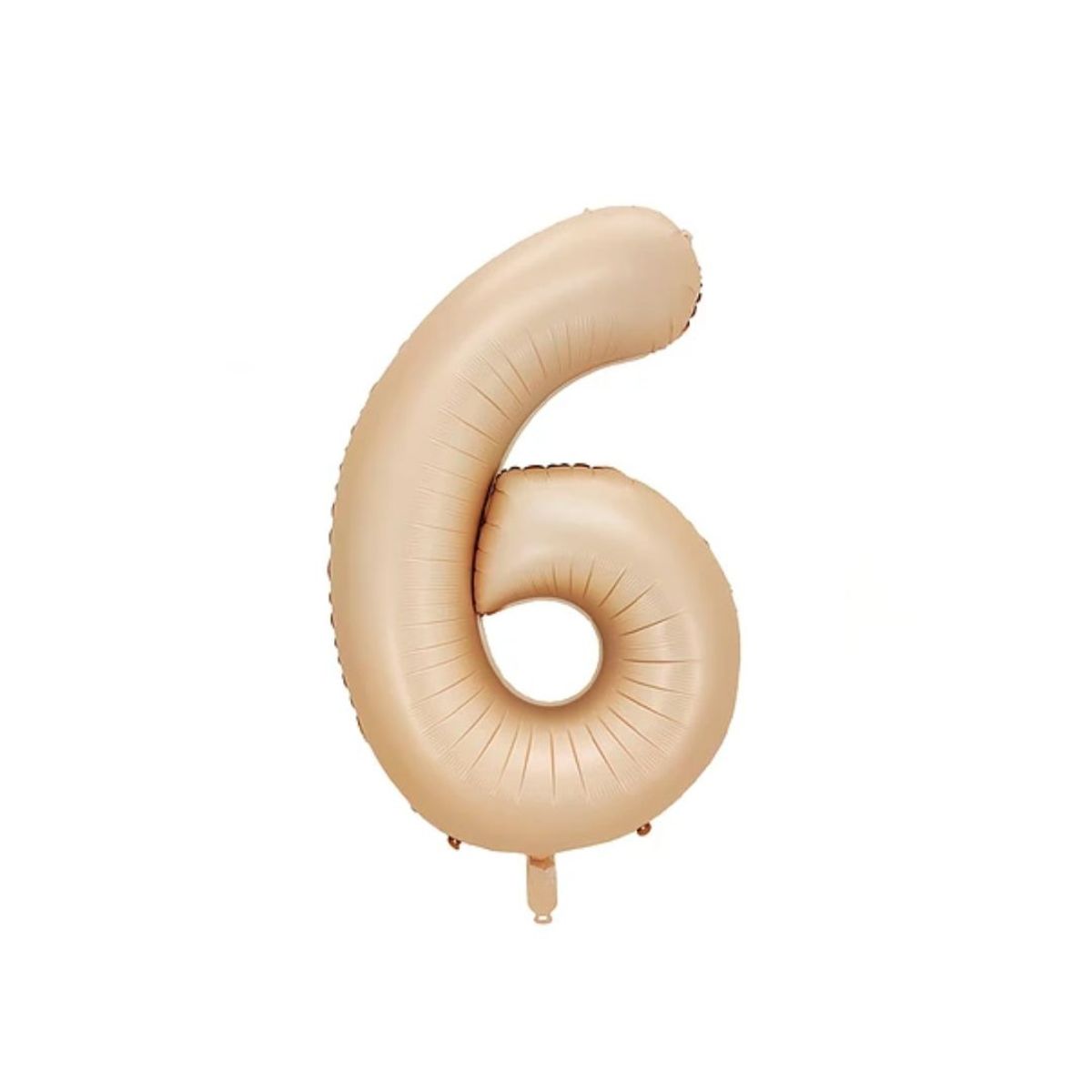 GENERICO - Globo Metalizado Numero "6" Oro Rosa 32 pulgadas