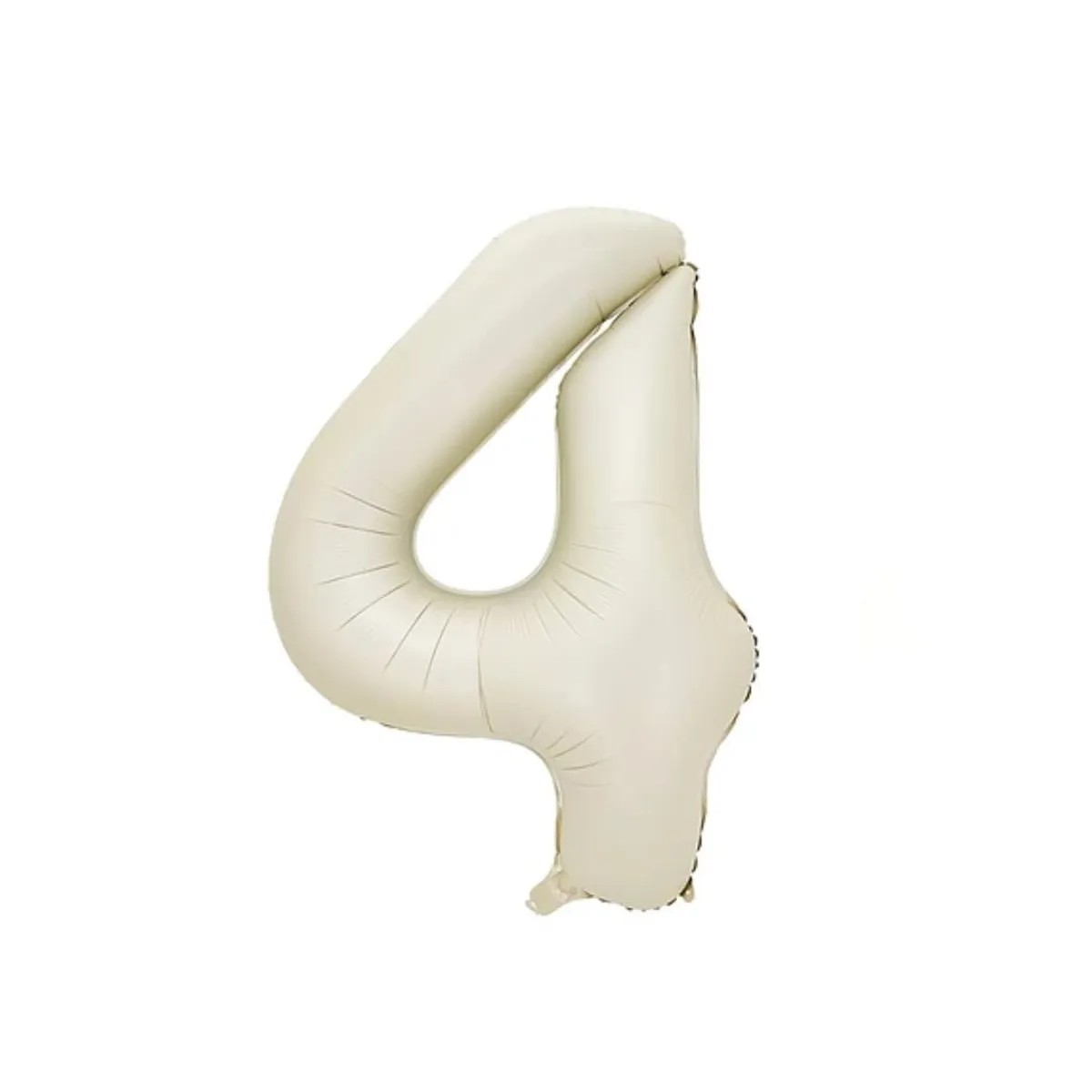 GENERICO - Globo Metalizado Numero "4" Beige 32 pulgadas