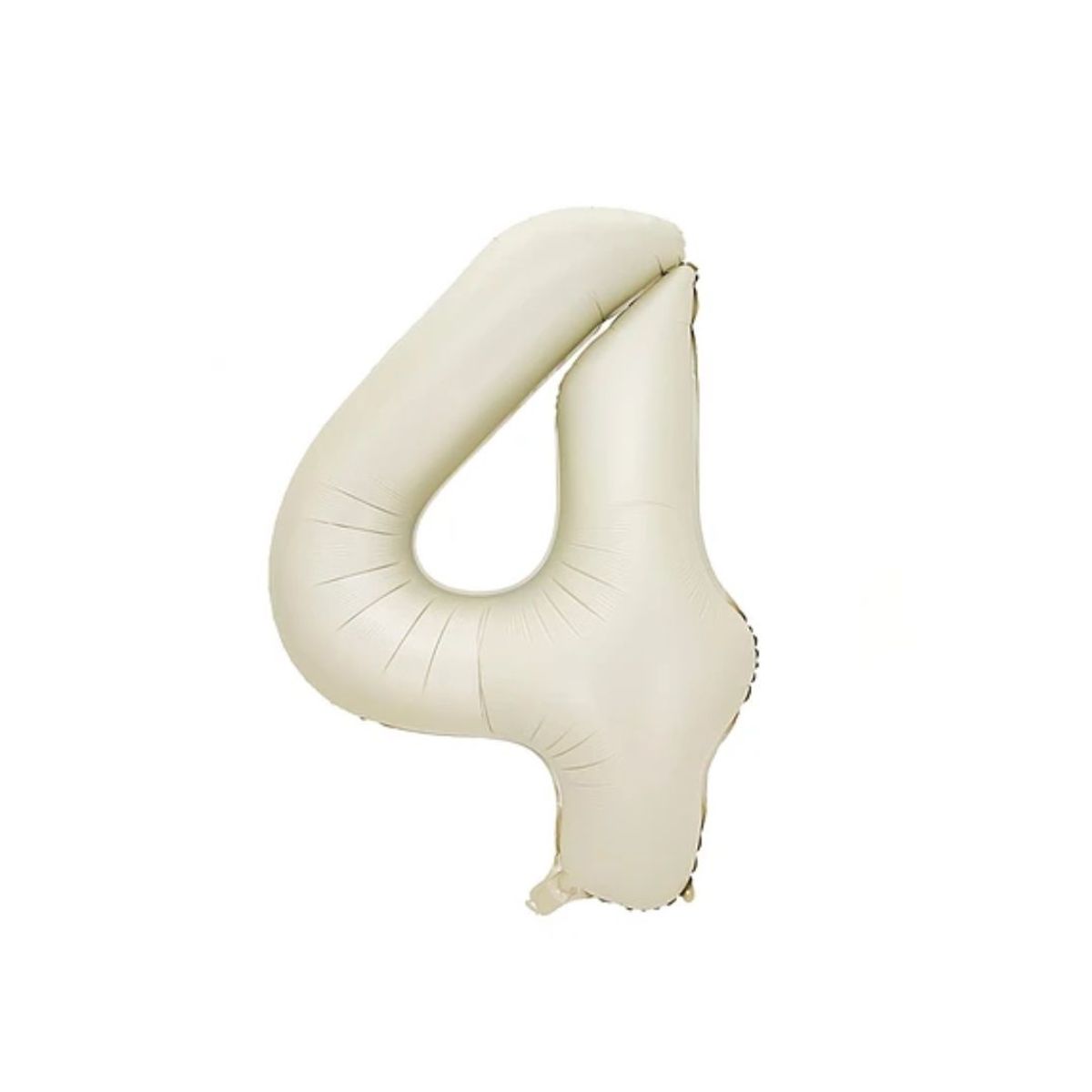 GENERICO - Globo Metalizado Numero "4" Beige 32 pulgadas