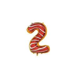 GENERICO - Globo Metalizado Numero "2" Dulces 34 pulgadas