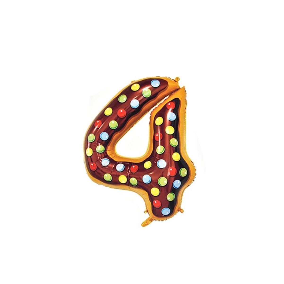 GENERICO - Globo Metalizado Numero "4" Dulces 34 pulgadas