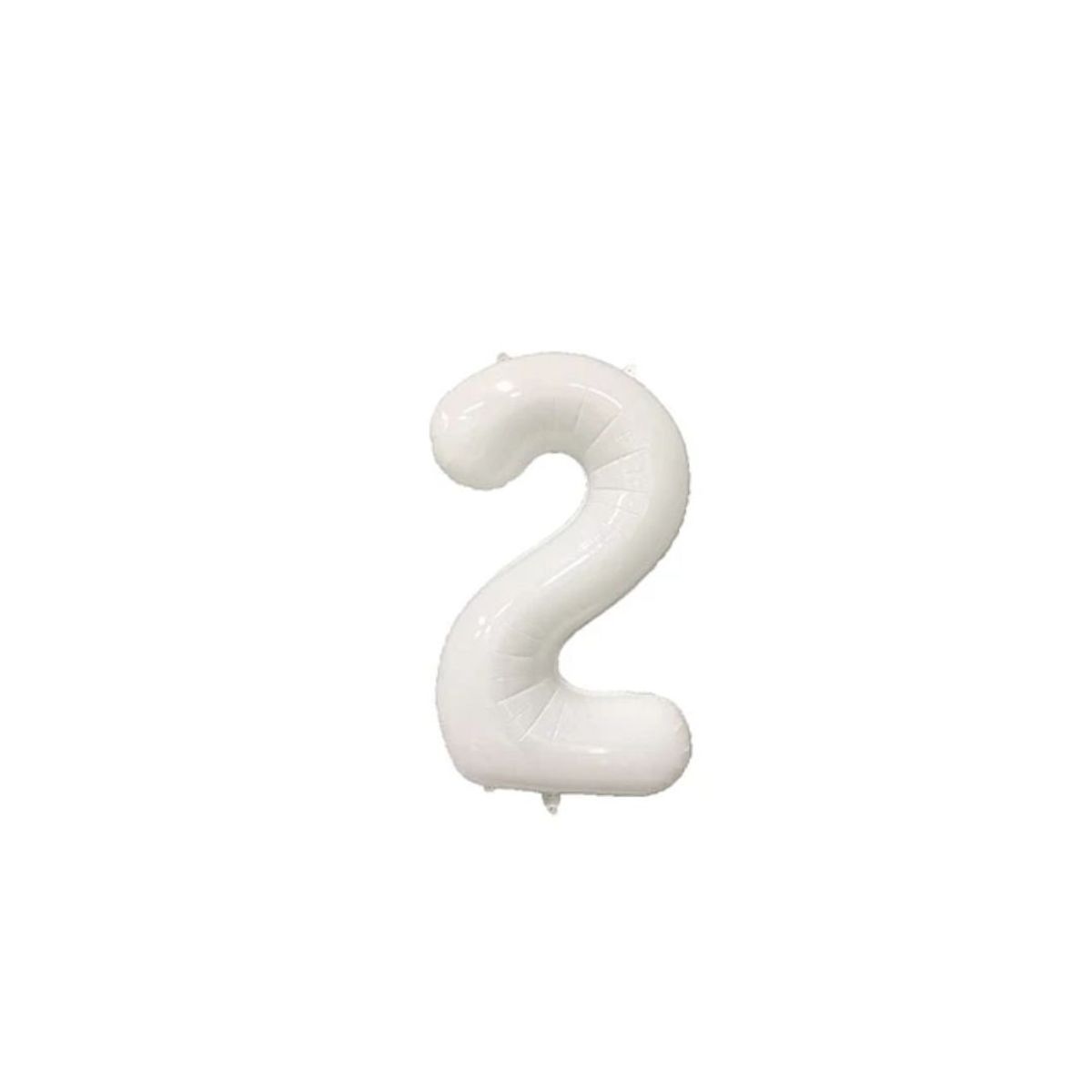GENERICO - Globo Metalizado Numero "2" Blanco 34 pulgadas
