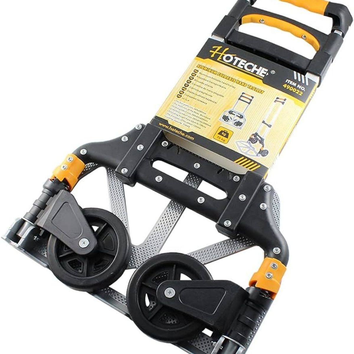 HOTECHE - Carro de Carga Tipo Yegua Plegable de Aluminio 75 Kg