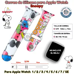GENERICO - Correa Para Apple Watch Snoopy 38-40-41MM S/M