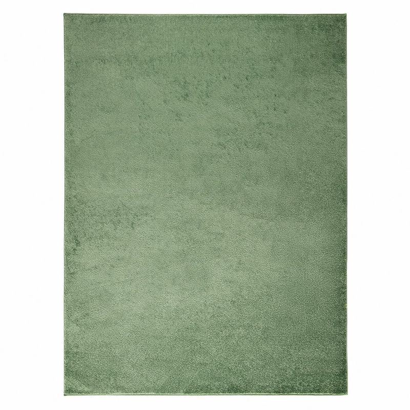 MODA ALFOMBRAS - Alfombra florida unicolor verde 300 x 400 cm