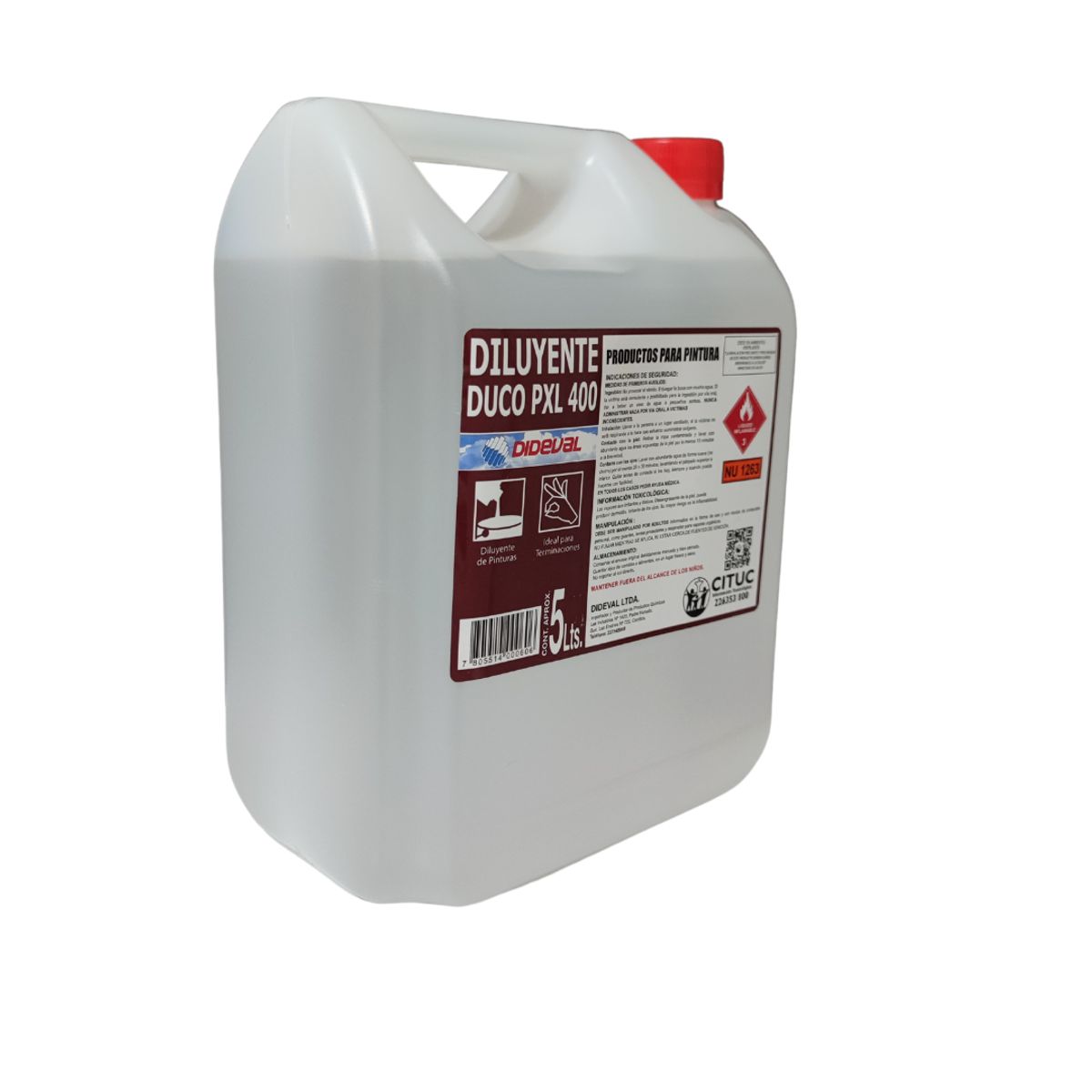 DIDEVAL - Diluyente Duco 5 Litros PXL400 Dideval