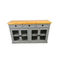 GENERICO - Buffet rústico gris cubierta color canela