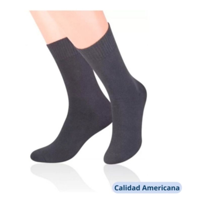 OMAS - Pack 3 Calcetines Escolar Corto Gris Algodón OMAS