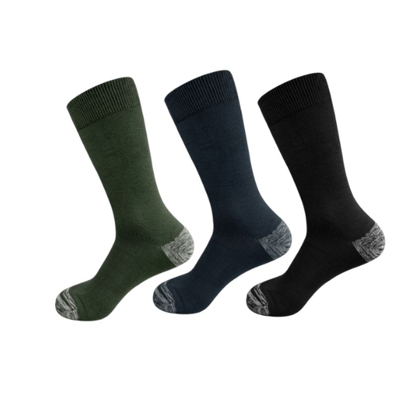 GENERICO - Calcetines De Hombre Para Diabetico Talon Jaspeado 12 Unidades