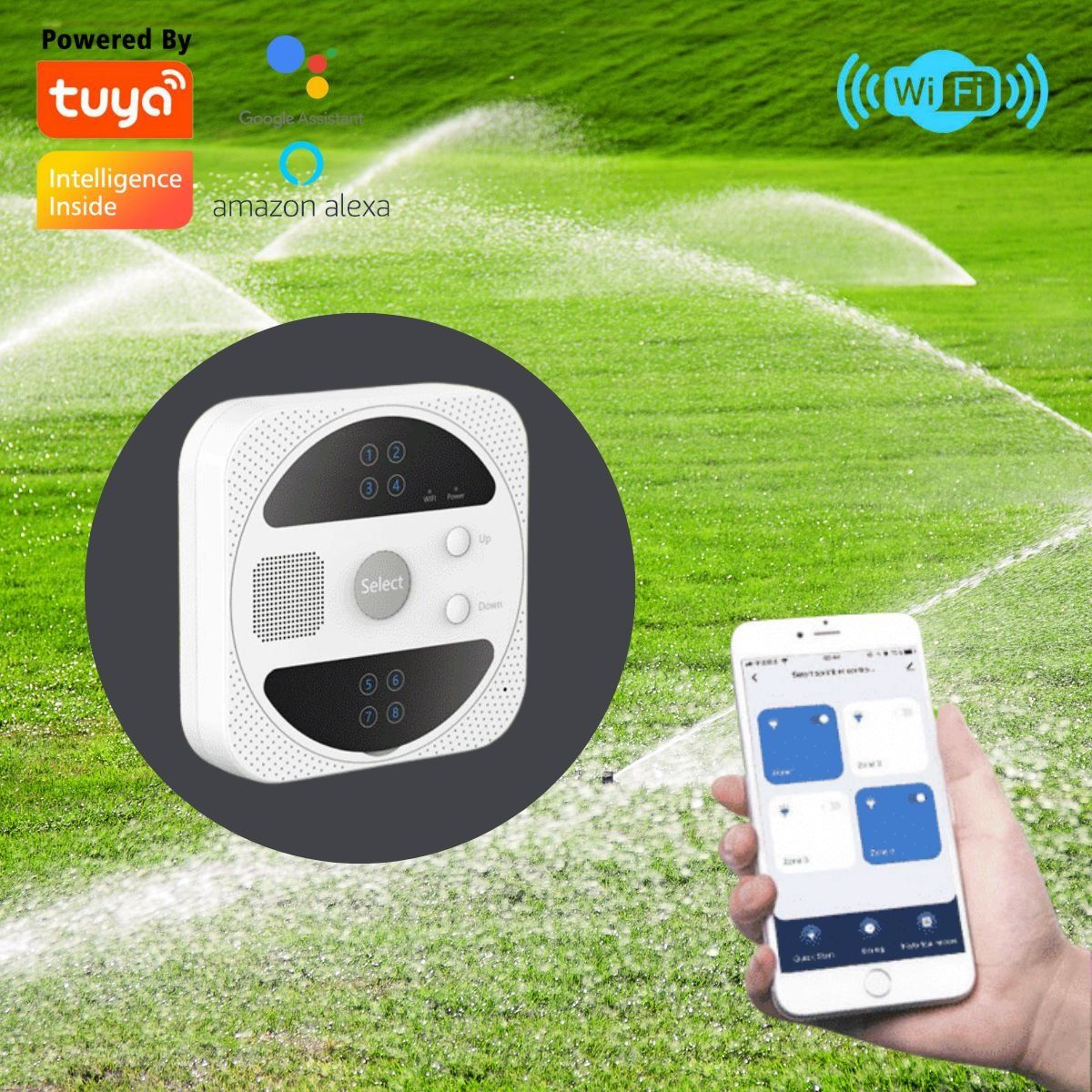 D MOTICA - Programador Controlador De Riego Inteligente Wifi - 8 Zonas