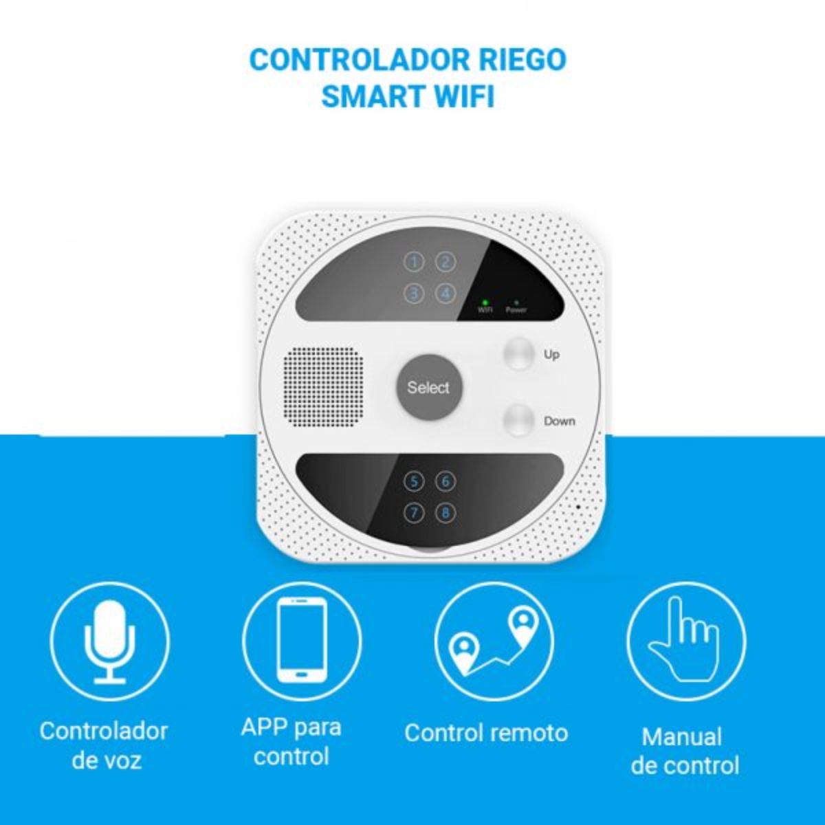 D MOTICA - Programador Controlador De Riego Inteligente Wifi - 8 Zonas