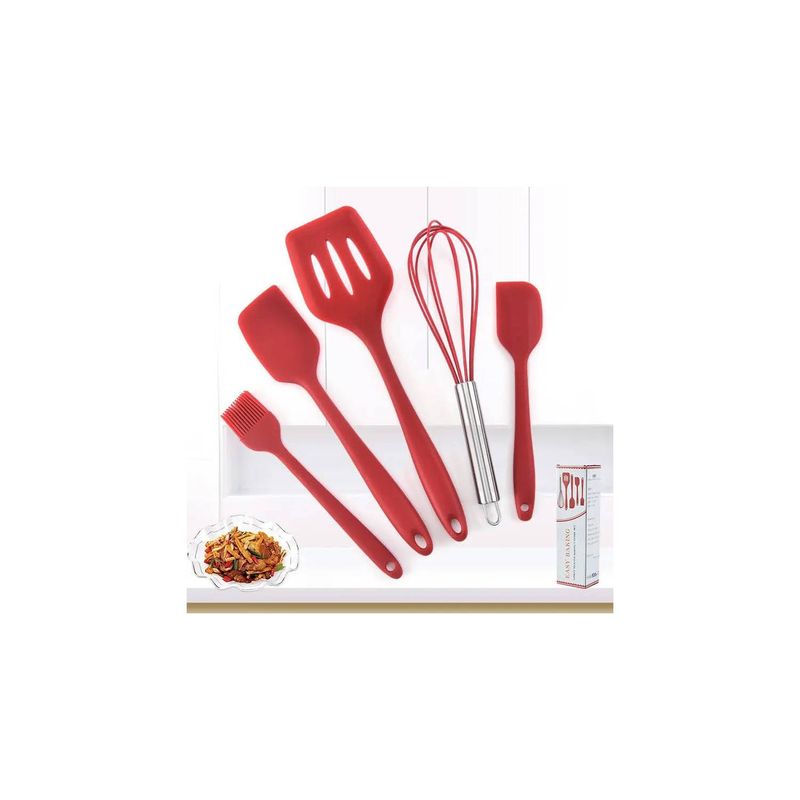 GENERICO - Set 5 Utensilios Cocina Reposteria Antiadherente De Silicona