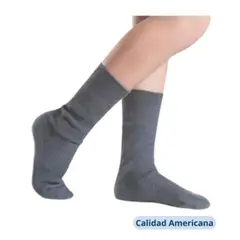 UTILISIMO - Pack 1 Calcetines Escolar Corto Gris Bambú OMAS