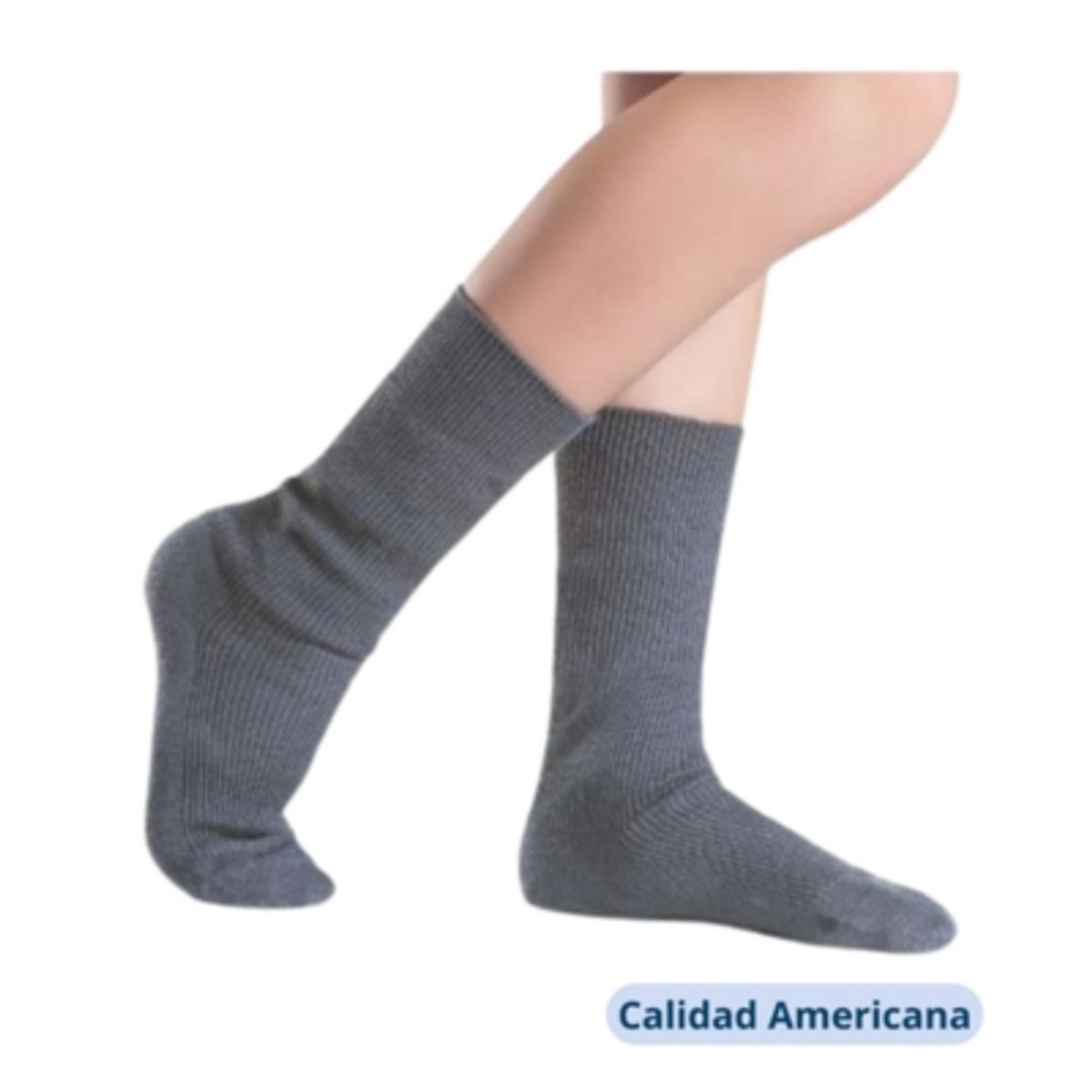 UTILISIMO - Pack 5 Calcetines Escolar Corto Gris Bambú OMAS