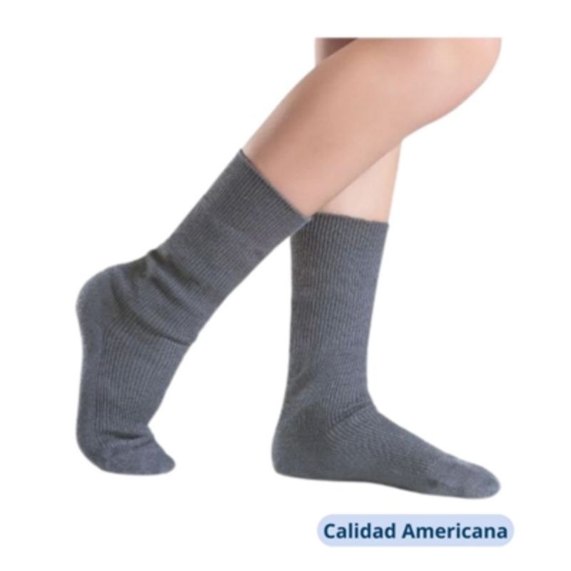 UTILISIMO - Pack 5 Calcetines Escolar Corto Gris Bambú OMAS