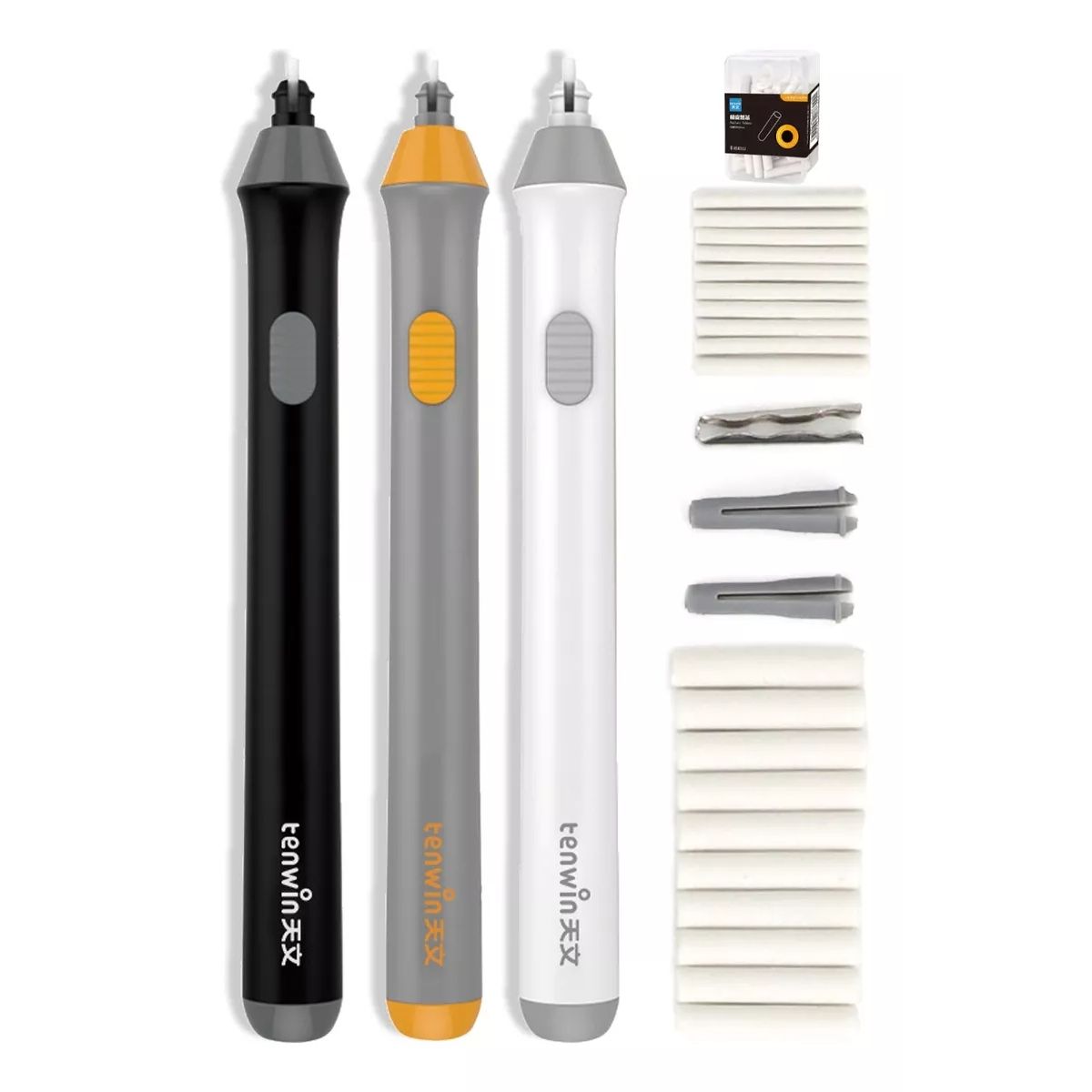 EDWINAYY - Borrador Electrico Kit Goma Dibujo Ajustable 70 Repuestos