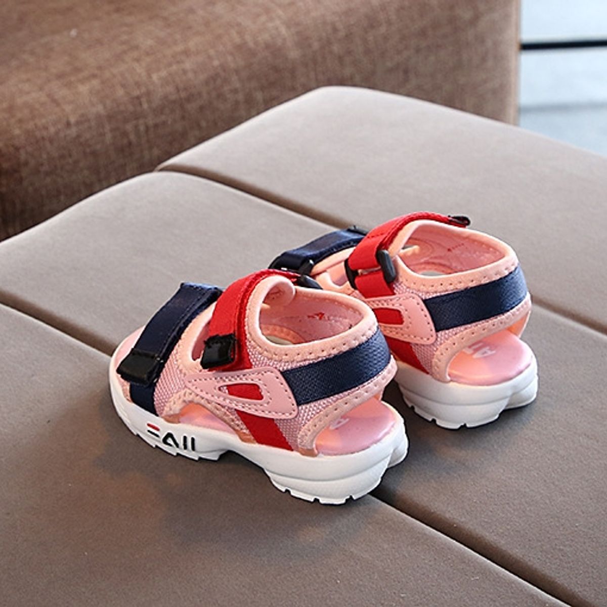 EDWINAYY - Zapatos Antideslizantes Suave Pantuflas Para Bebés Velcro