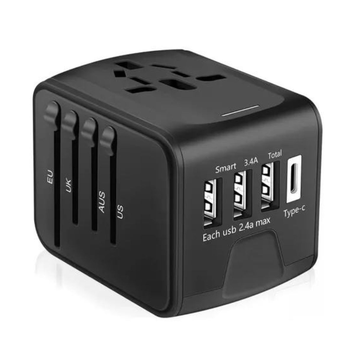 CRUSEC - Adaptador Enchufe Multifuncional Universal Usb 100v240v