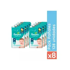 PAMPERS - Pañales Confort Sec XG 128 pañales
