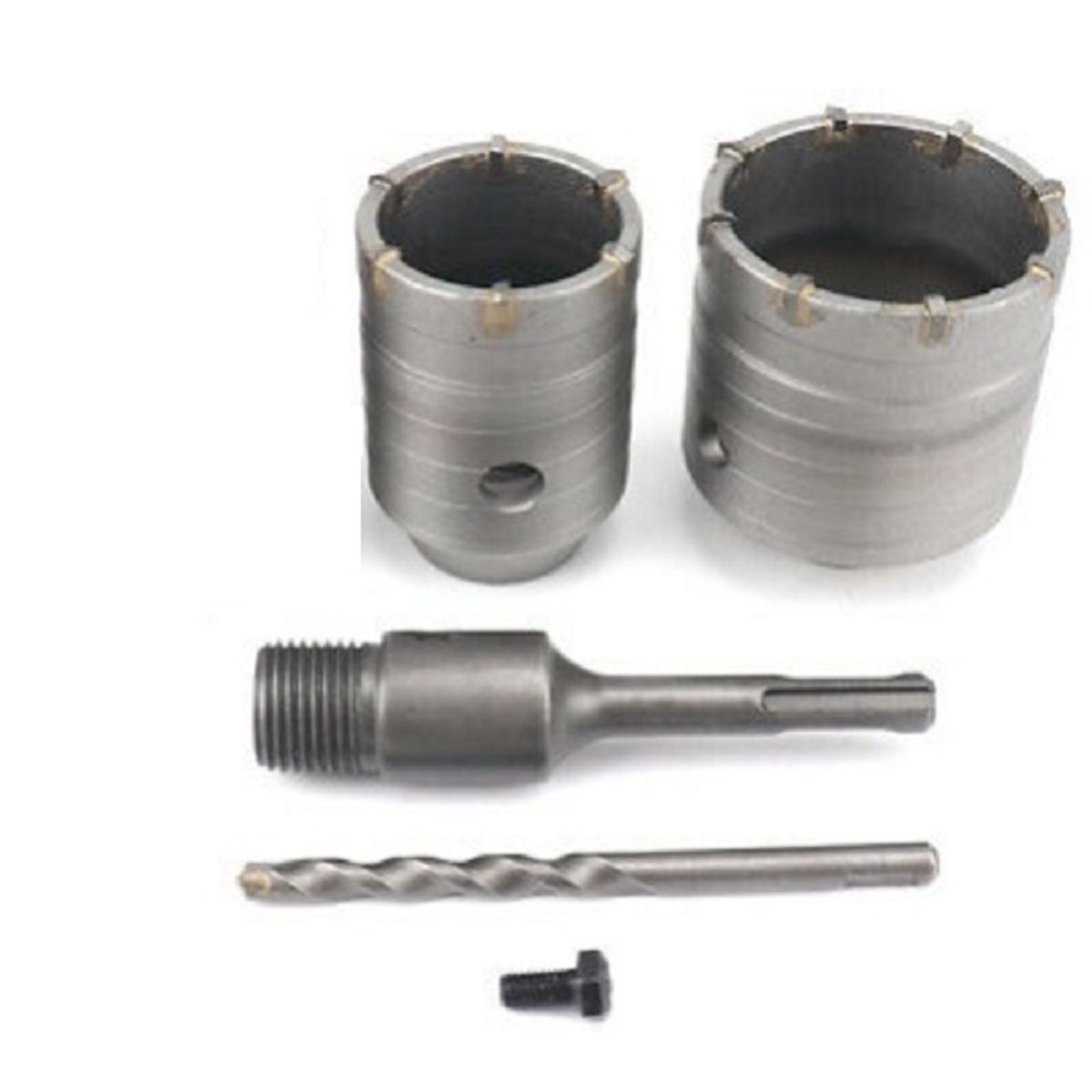 GENERICO - JUEGO SIERRA COPA CONCRETO CON GUIA Y COPAS DE 50 MM Y 65 MM