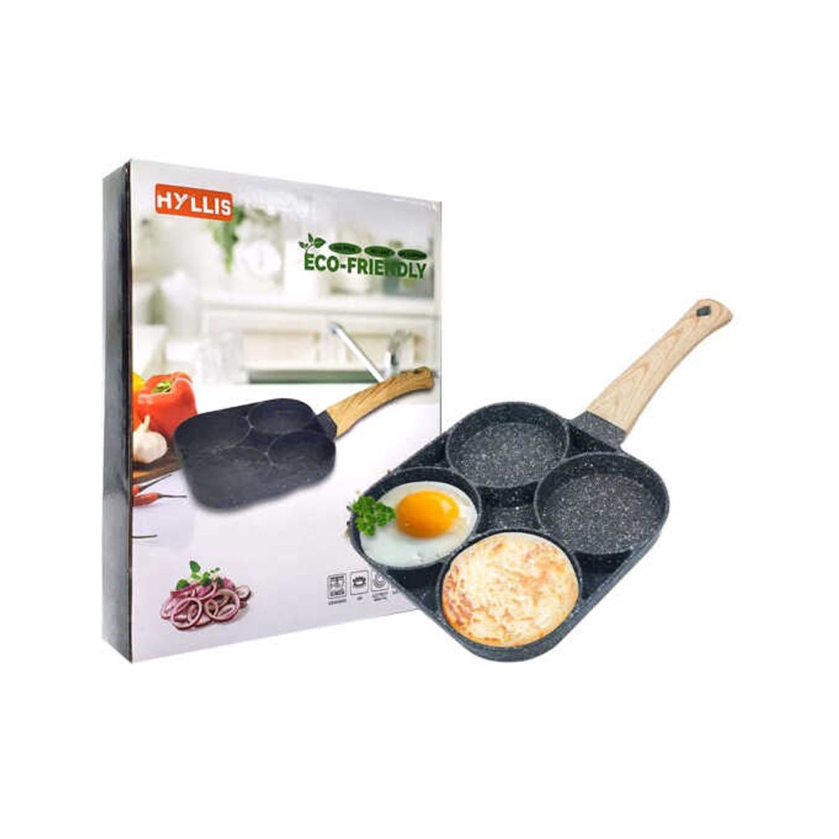 GENERICO - SARTEN HYLLIS ECO FRIENDLY CON DIVISIONES 650ML