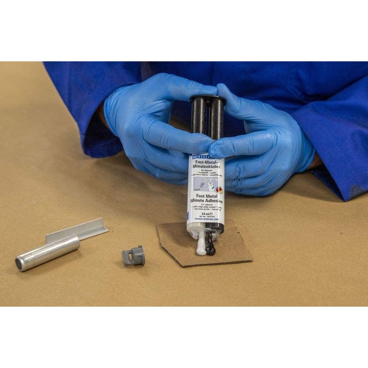 WEICON - Resina Expoxi Metálica 24 Ml Acero Líquido Rápido