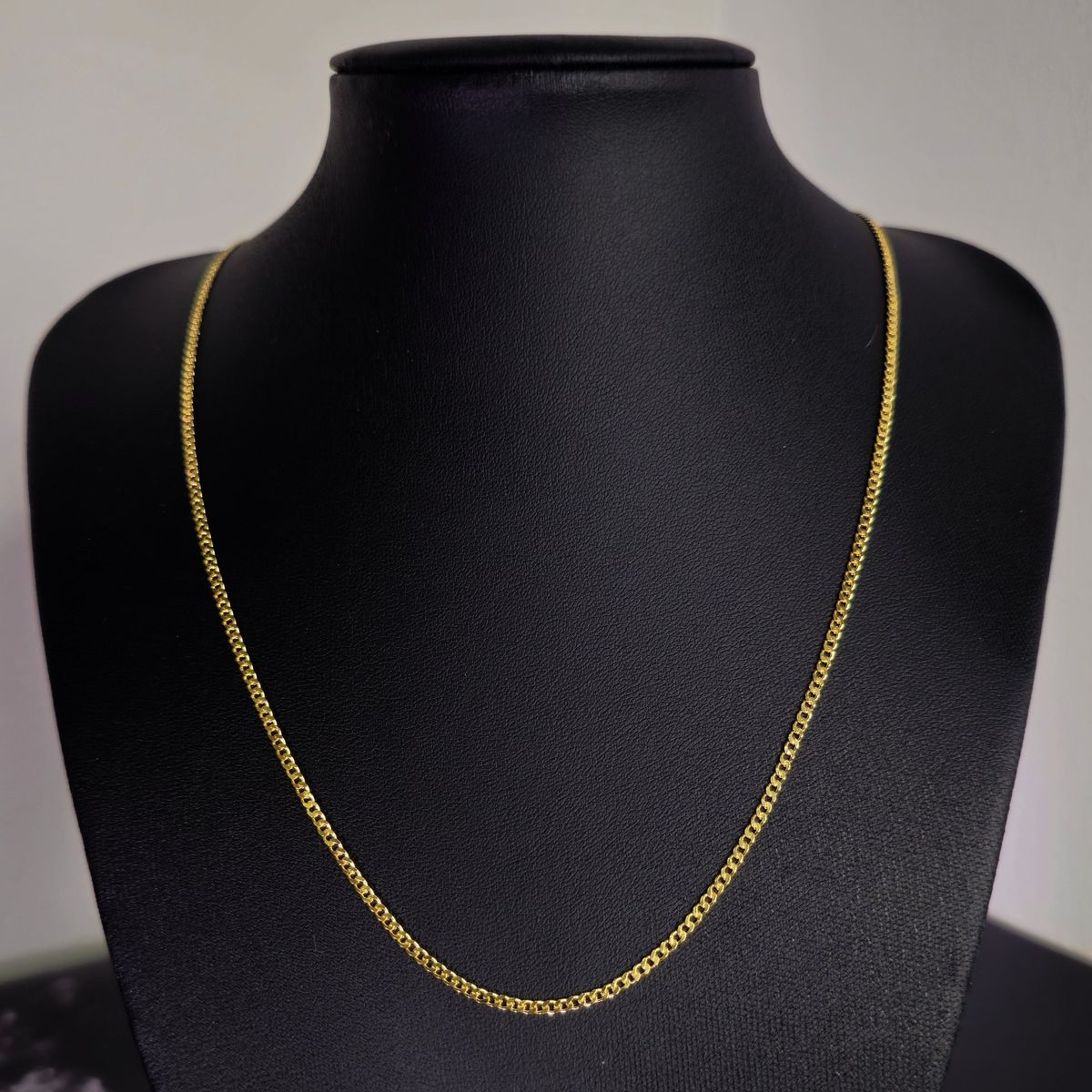 GENERICO - Cadena Plata Fina 925 Bañado Oro 18k Collar Grumet 2mm 50cm